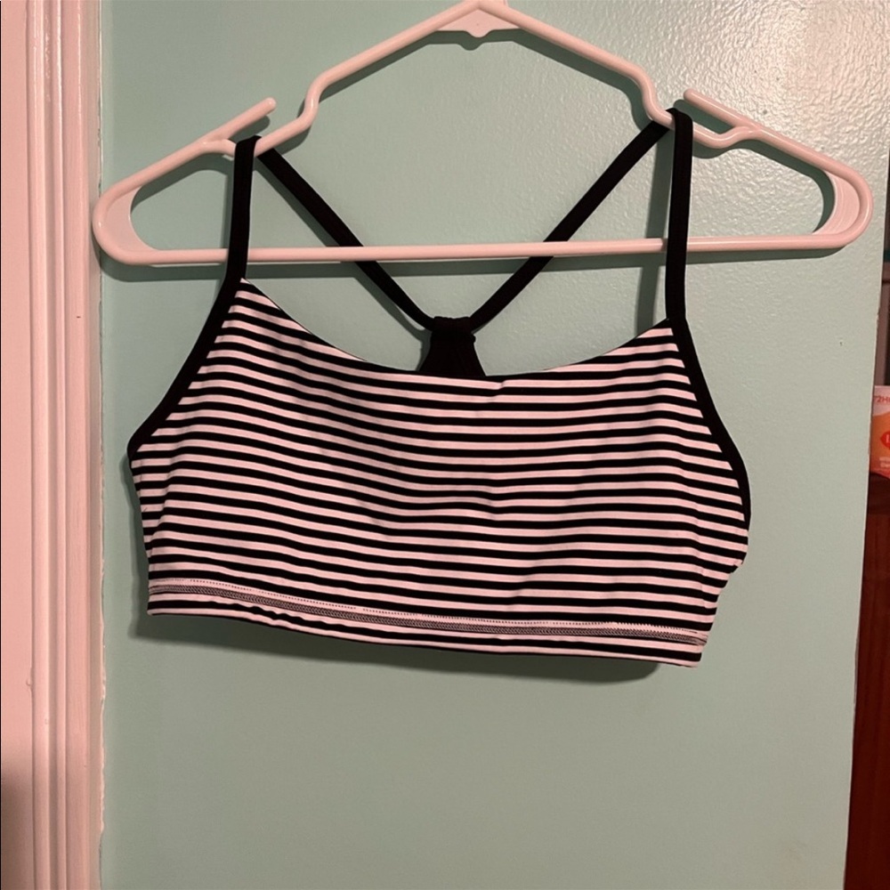 Buff bunny striped reversible sports bra